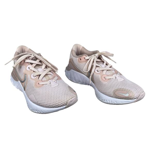 Nike Women's Pink Renew Run Lace up Athletic Running Sneaker Size US 6 - Picture 5 of 10